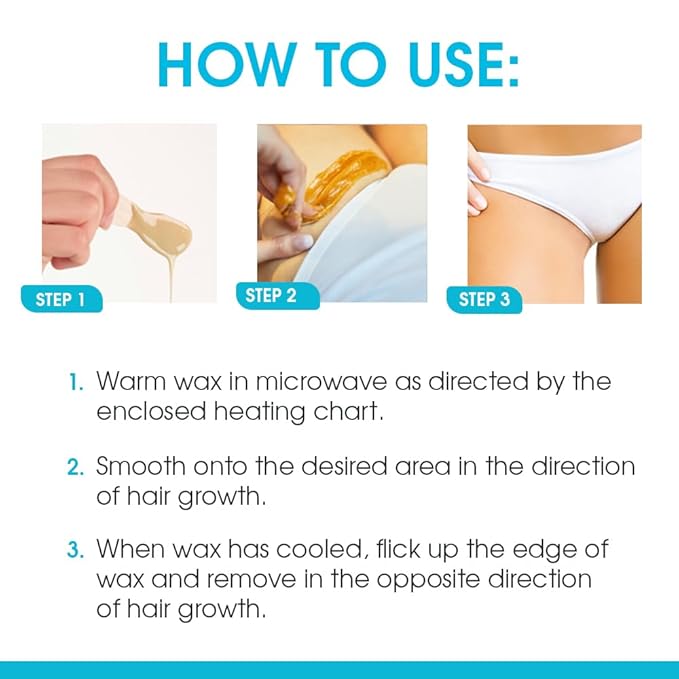 Surgi Wax Brazilian Hard Wax Waxing Kit for Private Parts 4 Ounce Boxes (Pack of 3)