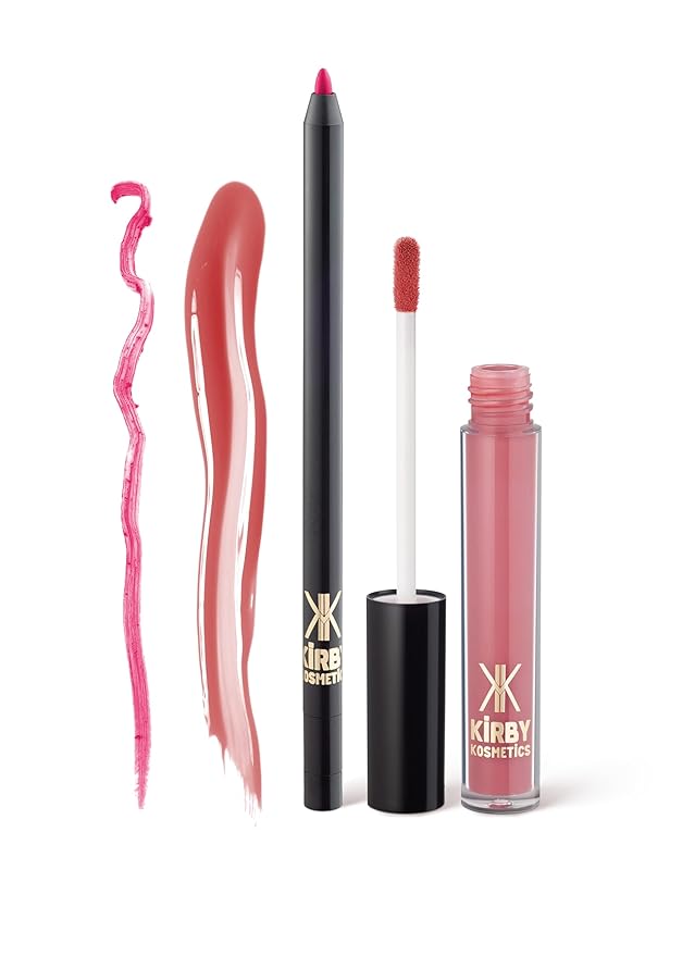 Lip Kit Duo ? Icon Moment- TikTok-Viral Precision Liner &amp Glossy Liquid Lipstick Clean 2-Step Set with Hydrating Long-Wear Color ? Bold Inclusive Beauty for Everyday Konfidence