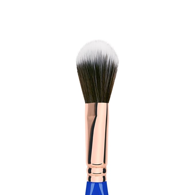 Bdellium Tools Professional Makeup Brush - Golden Triangle 965 Duo Fibre Blusher - With All Vegan and Soft Synthetic Fibers For Applying Pop of Color (Blue 1pc)