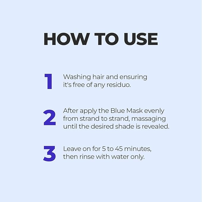 Robson Peluquero Blue Toning Kit | Hair Toner Gloss + Shampoo | Icy Platinum Ash &amp Silver Blonde for Brassy Hair Bleached Highlights Neutralizes Orange &amp Copper Tones - 2x10.1 Fl Oz