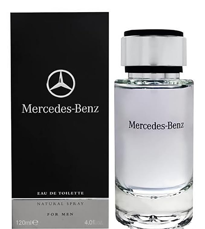 Mercedes Benz Cologne for Men - 4 Fl Oz - Eau De Toilette Perfume Spray for Man - Woody &amp Musky Scent - Luxury Long Lasting Fragrance with Notes Of Violet leaves Cascalone &amp Vetiver