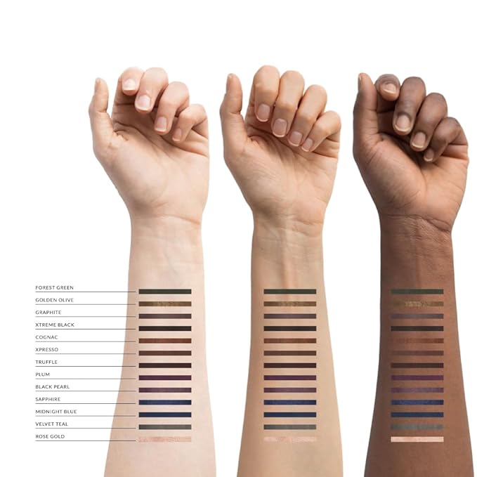Xtreme Lashes GlideLiner Long Lasting Eye Pencil with Sharpener Xtreme Black 0.04 Oz Waterproof Makeup Gel Formula Blendable Smudge Fade &amp Sweat Proof