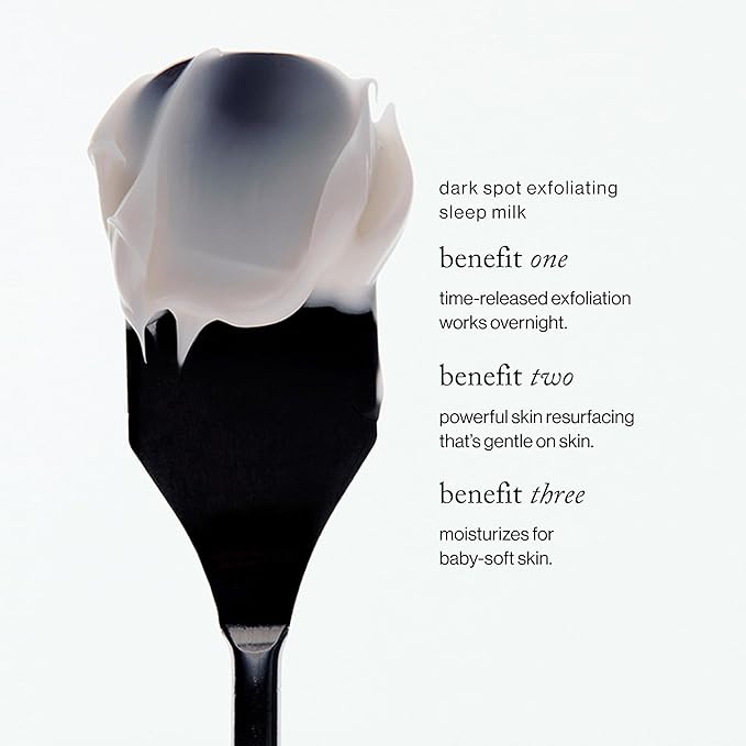 goop Beauty Sleep Milk Serum | Intense Face Exfoliator to Smooth Uneven Texture Wrinkles &amp Pores | Glycolic Acid &amp Hyaluronic Serum | Dark Spot Corrector | 1 fl oz