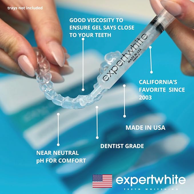 Ultra+ 44% Teeth Whitening Gel Refills for Trays. Carbamide Peroxide Strongest Dental Tooth Bleaching Syringe for Brite Teeth Smile (4 gels 3cc Each 15 Minutes). Gels only. No Trays.