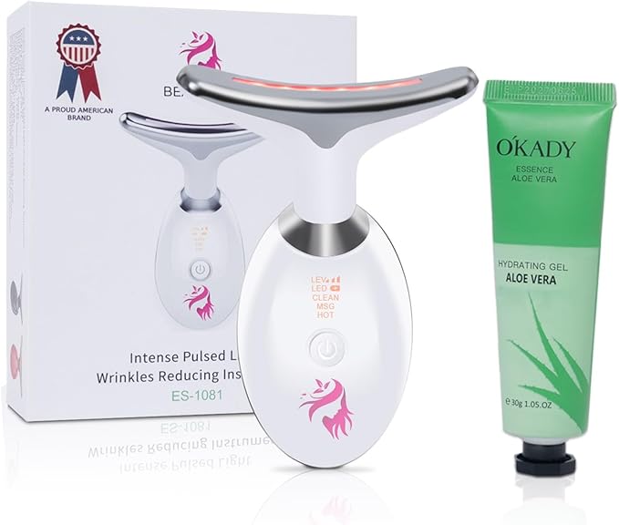 Red Light Therapy for Face Facial Massager Skin Tightening &amp Anti-Aging Face Lift Device True Beauty Glow Facial Massager 7-in-1 LED Facial Sculptor