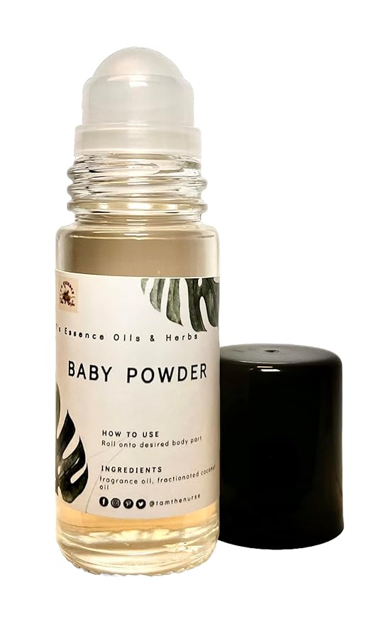 Baby Powder Roll-On Fragrance Oil - 2 sizes Clean Scent Alcohol Free Cruelty Free (1 oz.)