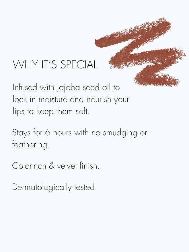 Sweed - Lip Liner Pencil | Color-Rich Smudge + Feathering-Free | Jojoba Seed Oil to Moisturize + Nourish | Vegan Cruelty-Free Clean Beauty (Missy)