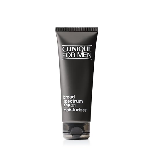 Clinique For Men Broad Spectrum SPF 21 Face Moisturizer | Oil Free Face Lotion With SPF | Hydrating + Protecting | For All Skin Types 3.4 Fl Oz
