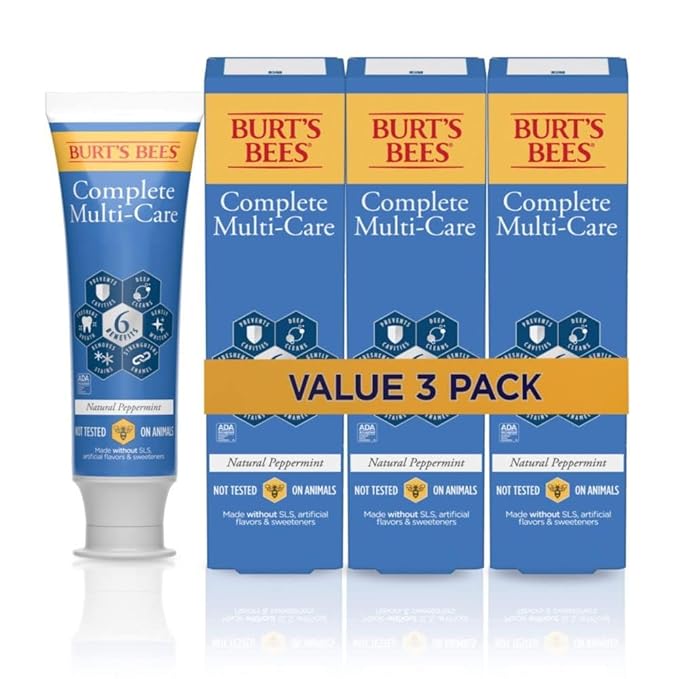 Burt's Bees Toothpaste Complete Multi Care 4.7 oz Pack of 3