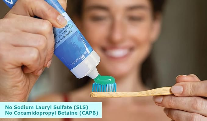 Verve Ultra SLS-Free Toothpaste with Fluoride 4.5 oz. (Pack of 4)