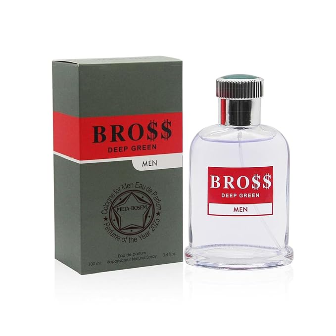 META-BOSEM 5Pc Set Men's Cologne Collection Eau de Parfum Natural Spray - Woody Fresh Notes - Holiday Gift (Pack of 5) Each 3.4 Fl Oz Total 17 Fl Oz