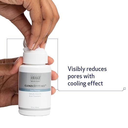 Obagi CLENZIderm M.D. Pore Therapy Exfoliating BHA Toner - Unclogs Pores with 2% Salicylic Acid Acne Treatment ? 5 oz