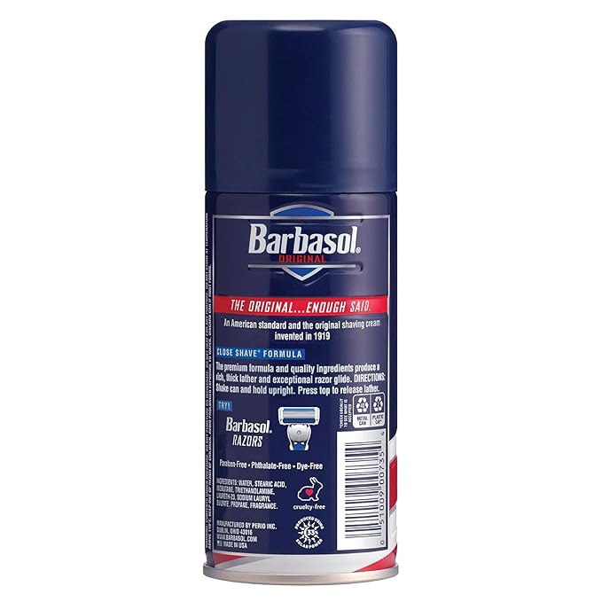 Barbasol Original Thick and Rich Shaving Cream 7 Ounce Pack of 6