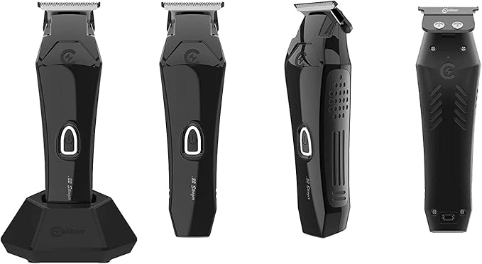 .22 Stinger Trimmer - Including 3 Color Lids &amp Non-Slip Grips - Professional Cordless Hair Clipper - Low Noise Trimmers - Zero Gap Cutting