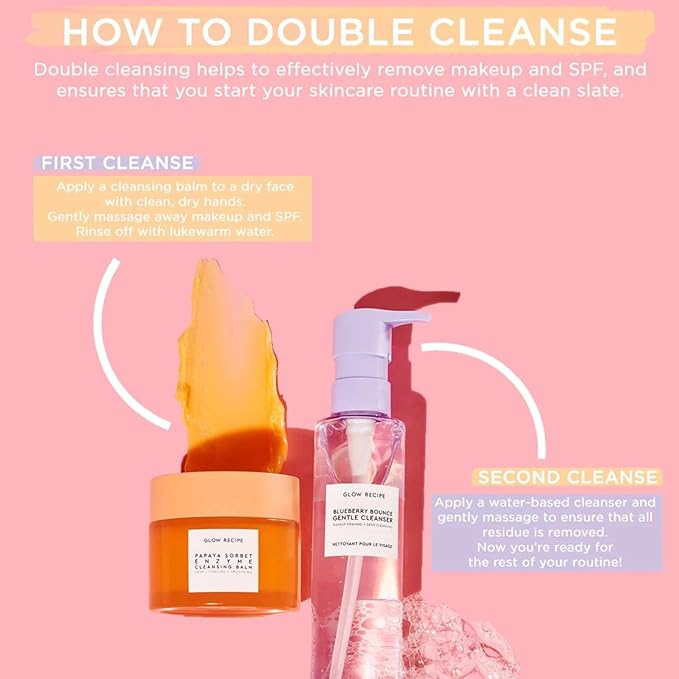 Glow Recipe Blueberry Bounce Exfoliating Face Wash - Foaming Facial Cleanser Makeup Remover &amp Clarifying Mask - Hydrating Hyaluronic Acid &amp Gentle AHA for Sensitive Skin - Korean Skincare 16