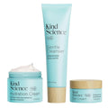 Kind Science 3-Piece Skin Care Set Gentle Cleanser Hydration Cream Eye Cream - Essential Anti Aging Trio - Anti Aging Skin Care Set for Women - Paraben Dye &amp Fragrance Free Cruelty Free