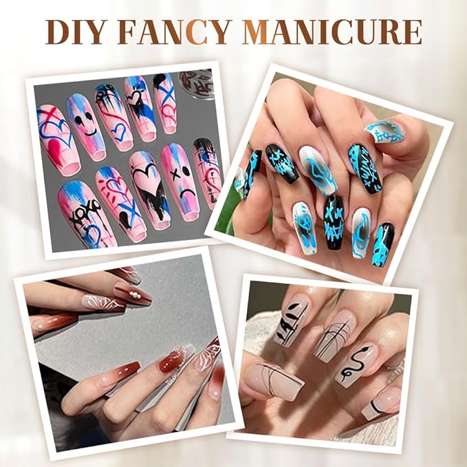 2026 New 12 Colors Nail Art Pens Set Nail Art Markers for Gel Nails DIY Nail Art Marker Drawing Painting Liner Pen Nail Art Tools for Dotting Drawing Painting Point Liner DIY (12 colors)