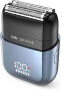 Men's Foil ShaversMini Electric foil Shaver for Men Compact Face IPX7 Waterproof Wet&ampDry Cordless Razor LED Display USB-C Fast RechargeableElectric foil Shaver3 Razor Rechargeable
