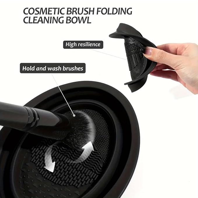 47Pcs Black Makeup Brushes Set Professional Makeup Kit Multi-functional Makeup Tool Set with Facial Makeup Accessories Foundation Makeup Brush Kit Eye and Face Make up Brushes &amp Tools