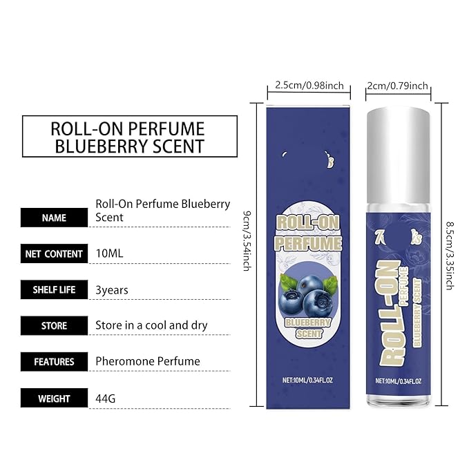 Blueberry Charm Roll-On Perfume - Unique &amp Long-Lasting Niche Fragrance(2PCS)