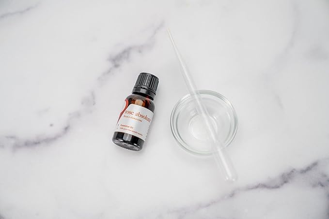 Aromatics International Premium Organic Rose Absolute Essential Oil 5ml | 100% Pure Essential Oil for Diffusion &amp Aromatherapy