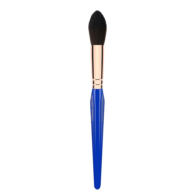 Bdellium Tools Professional Makeup Brush - Golden Triangle 944 Tapered Contour - With All Vegan and Soft Synthetic Fibers For Adding Dimension (Blue 1pc)