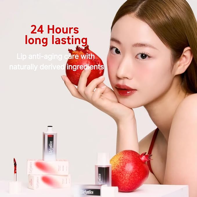 Peel Off Waterproof Lip Tattoo 6g - 24h Long Lasting Korean Lip Stain Transfer Proof Matte Blush Red with plumping effect (Daisy Coral)