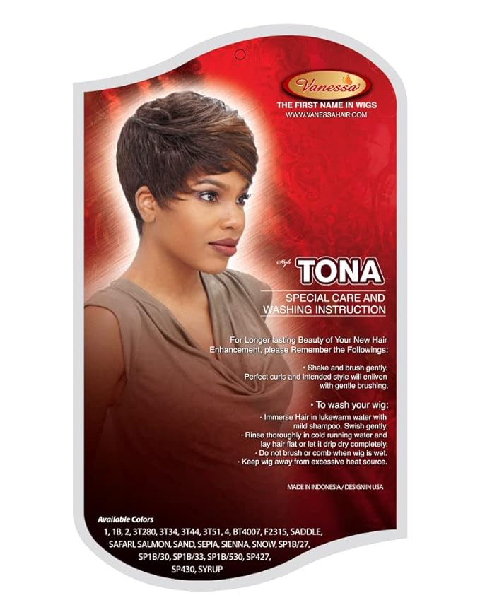 Vanessa Synthetic Hair Wig - Tona-SP430