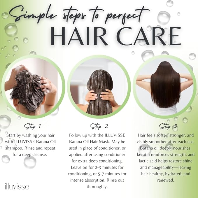 Batana Oil Deep Conditioning Hair Mask - Keratin Infused For Damaged Dry Hair - Intense Hydration and Repair - Organic Batana Oil for Hair Growth - 500mL