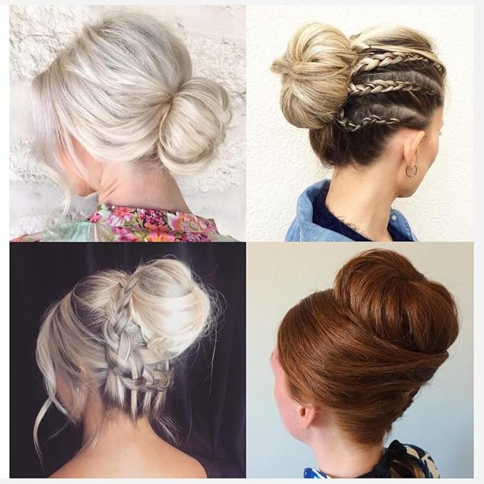 SONGCHAO Fake Hair Bun 1 Pack Donut Bun with Drawstring Ponytail Hair Extensions Synthetic Curly Bun Wig Hair Slices Hair Bun for Women Hair Accessories (Color : #99J)