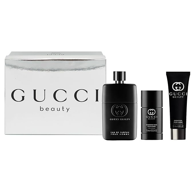 Gucci Guilty Pour Homme Gift Set (Eau de Parfum 3 fl. oz + Deodorant 2.4 fl. oz + Shower Gel 1.6 fl. oz)