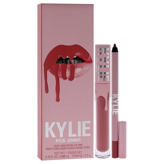 Kylie Cosmetics Velvet Lip Kit - 305 Harmony for Women - 2 Pc 0.10 oz Velvet Liquid Lipstick 0.03 oz Lip Liner