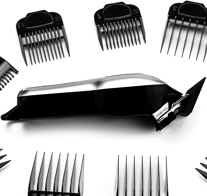 10 Pack Clipper Guards for Andis Master Fade Envy Lithium Ion Clipper Comb Guides with Magnetic Clip -from 1/16 Inch to 1 Inch(1.5-25mm)