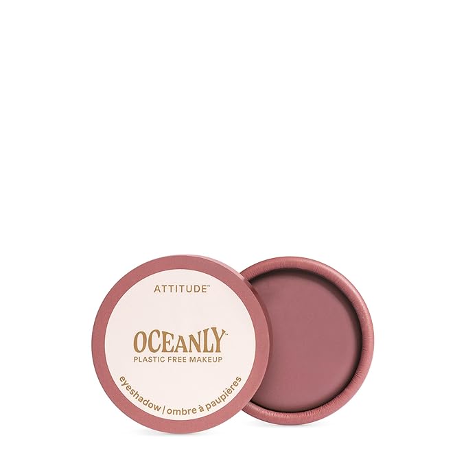 ATTITUDE Oceanly Eyeshadow EWG Verified Single Matte Cream Eyeshadow Plastic-Free Vegan Beauty and Makeup Dusty Rose 0.16 Fl Oz