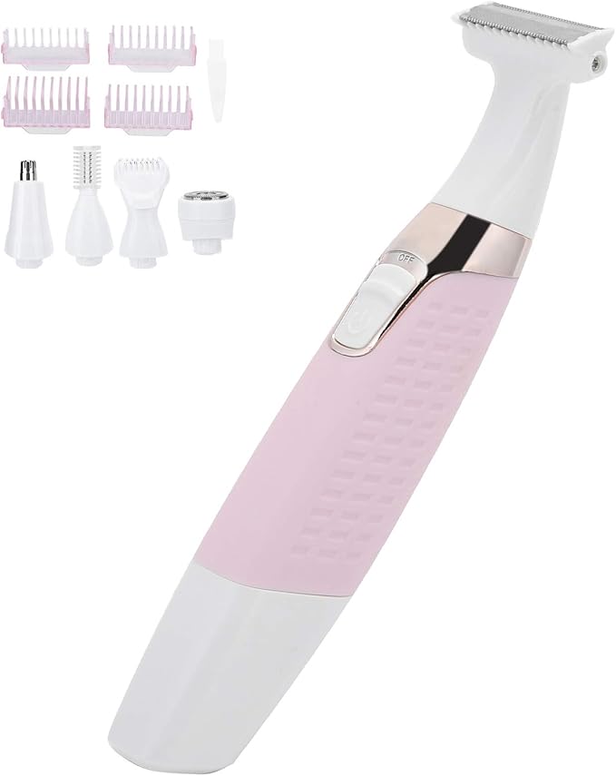 Epilators Hair Removal for Women Electric Body Depilator 5-in-1 USB Rechargeable with Multiple Attachments Hair Removal Device for Full Body and Hair Removal