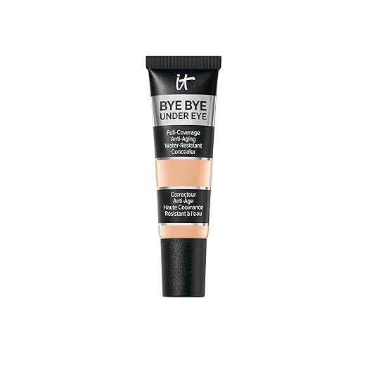 IT Cosmetics Bye Bye Under Eye Concealer - Water-Resistant 24H Full Coverage Brightening Concealer For Dark Circles Fine Lines Redness &amp Discoloration Anti-Aging Color Correcting Cream - 0.4 f