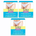 Surgi Wax Brazilian Hard Wax Waxing Kit for Private Parts 4 Ounce Boxes (Pack of 3)