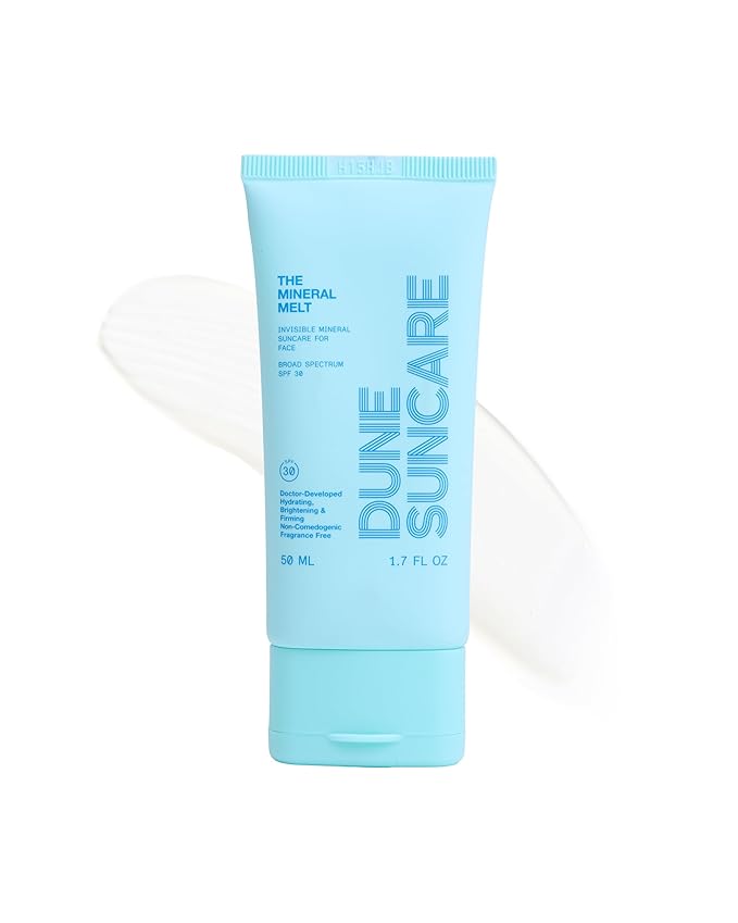 The Mineral Melt ? Sheer Mineral Face Sunscreen SPF 30 Broad Spectrum Fragrance-Free Sunblock ? Hydrating Anti-Aging Brightening Peptide-Packed Award-Winning Formula (1.7 Fl Oz)