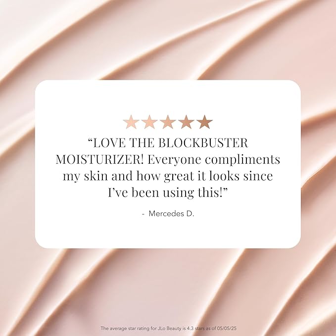 JLO BEAUTY Hydrating Face Moisturizer Cream Hyaluronic Acid &amp Peptide Infused Skin Care Moisturizer Face Cream for Women Day &amp Night Formula to Visibly Smooth Fine Lines That Blockbuster