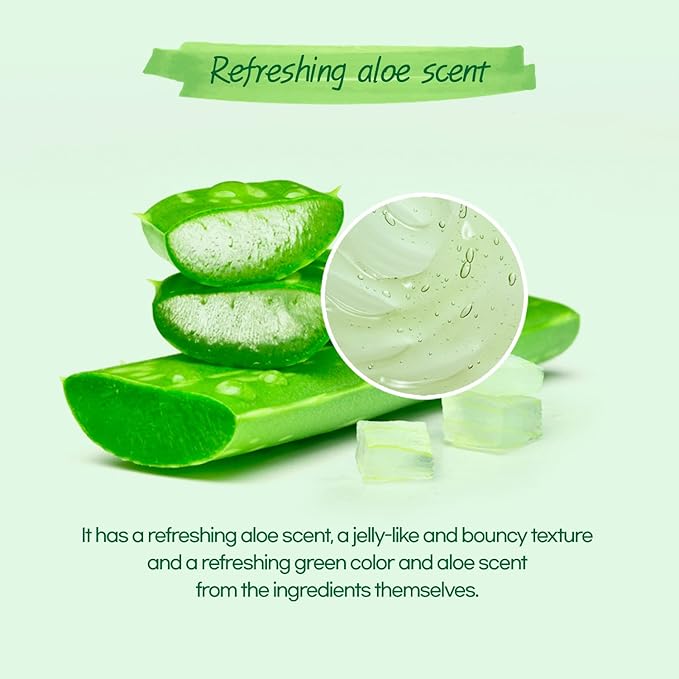 by.H Organic Aloe Vera Bulk Soothing Gel-Natural Moisturizer for Skin [90 PCS] Hair Effective for Sunburns Razor Burns Gentle Non-Greasy Skincare [Made in Korea] Pouch - (3 Packs of 30 PCS)