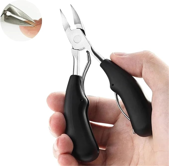 Nail Clipper for Ingrown Toenail Podiatry Correction Nippers Cuticle Cutters Cut Pedicure Manicure Hand Foot Dead Skin Care Tool(Red)