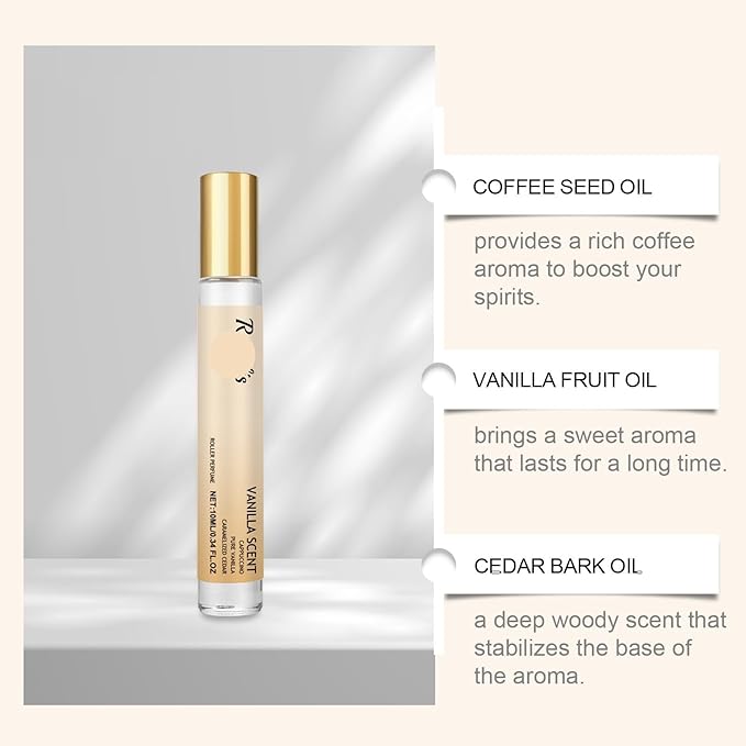 Charming Roll-On Perfume - Long-Lasting Fresh Cappuccino Allure Portable Fragrance For All-Day Elegance(3PCS)
