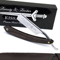 Shave Ready Straight Razor - Straight Edge Razor with Wenge Wood Scale &amp Sheath ? Sharp High Speed Steel Straight Edge Razors for men Classic Barber Accesories
