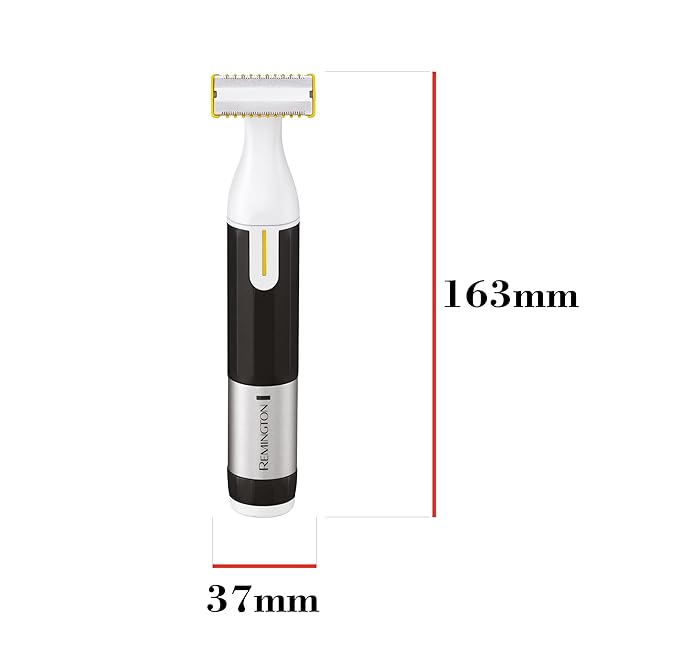 Remington Omniblade Face &amp Body Shaver for Men 100% Waterproof Rechargeable Razor with Removable Head 35mm Main Blade + 7 Attachments (Adjustable Precision Stubble Combs &amp Micro Trimmer)