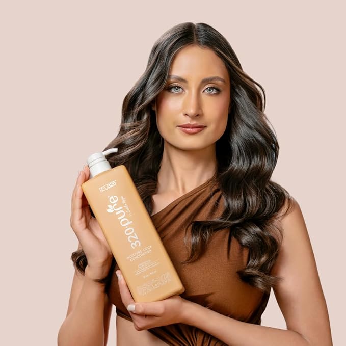 320Pure Moisture Lock Conditioner 32oz Hydrating Moisturizing Hair Conditioner for Women &amp Men Sulfate-Free Keratin &amp Argan Oil Formula for Color-Treated Damaged Dry Straight and Curly