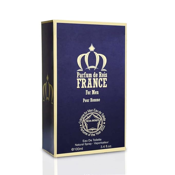 META-BOSEM X Men+Parfum de Rois France Men's Cologne Eau de Toilette Natural Spray - Masculine Scents - Modern Fragrance - Holiday Gift Set (Pack of 2) Each 3.4 Fl Oz Total 6.8 Fl Oz