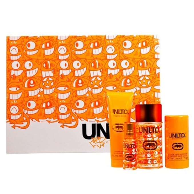 Marc Jacobs Marc Ecko Unltd Exhibit for Men Gift Set (Eau de Toilette Spray 3.4 Ounce Eau de Toilette Spray 0.5 Ounce Shower Gel Deodorant)