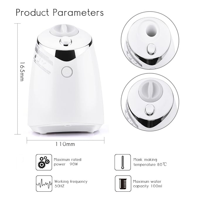 DeMoce Face Mask Maker Facial Mask Machine with 32 Counts Collagen Pills Make Your Own Face Masks Kit Home Automatic DIY Face Mask Maker Facial Cream Maker Gifts for Women Girls