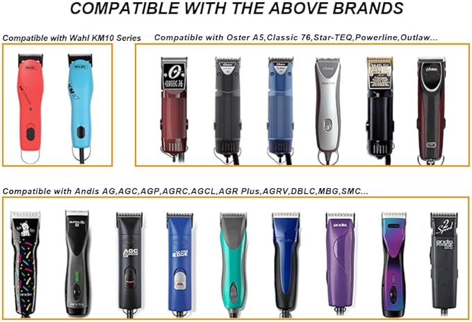 000 Professional Detachable Replacement Ceramic Blades 0.5mm Compatible with Most Andis Oster A5 Series Scissors. Cutting Length 1/50 -Inch(0.5mm)