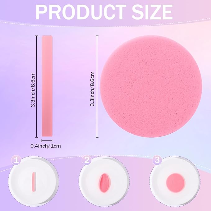 Mifoci 960 Pieces Pink Compressed Facial Sponges for Estheticians Makeup Removal Sponge Pads for Women Spa Exfoliating Face